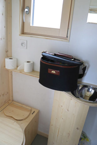 La salle d'eau de la tiny house