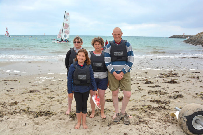 Ils sont quatre à participer à la sortie goélette du jour.