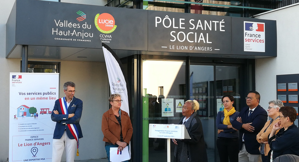 Inauguration de l'espace France services du Lion-d'Angers. Discours de la sous-préfète.