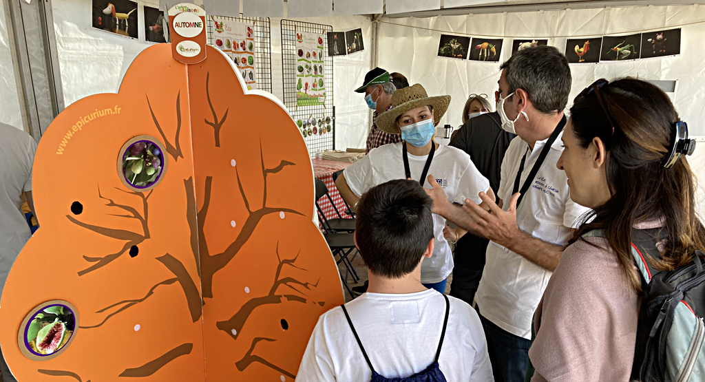 Aux Terres de Jim 2021. Animations sur la santé et l'alimentation sur le stand de la MSA