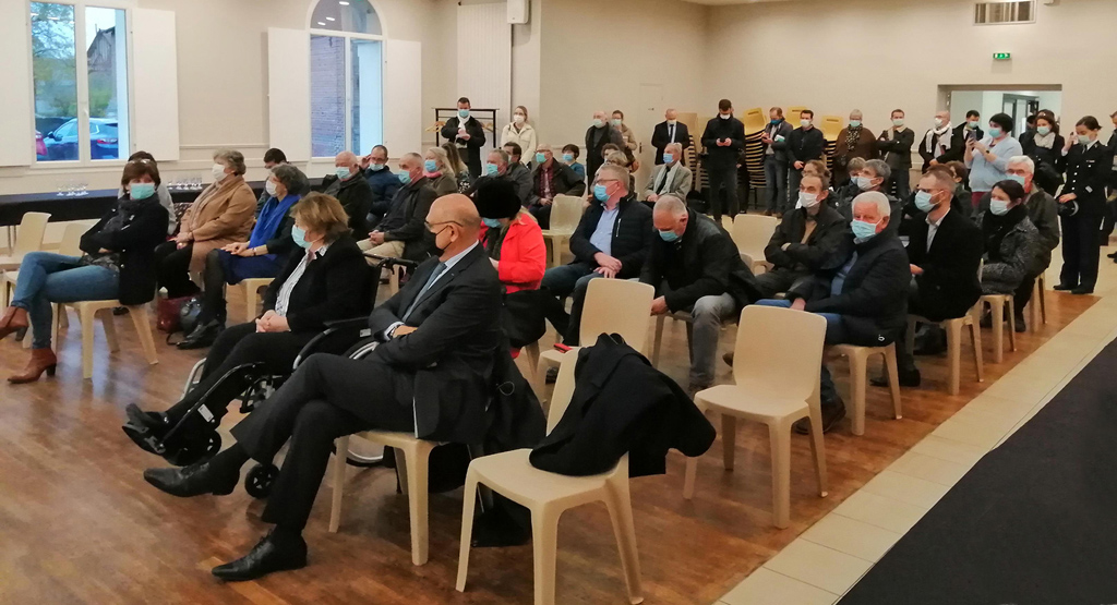 ’inauguration de l'espace France services de Londinières (Seine-Maritime), le 18 novembre 2021.