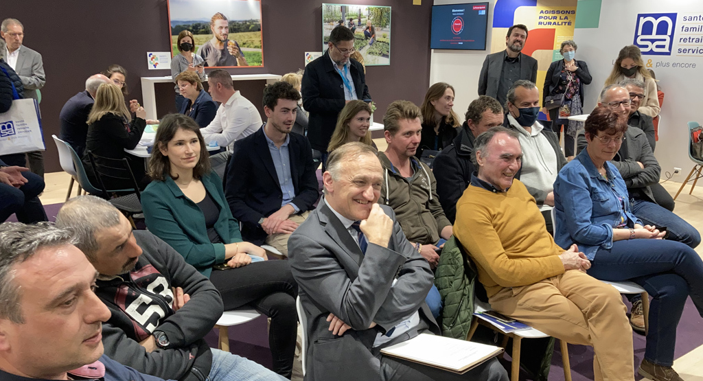 Témoignage de lauréats de l'appel à projets Inclusion et ruralité lors d'une rencontre organisée au SIA 2022 avec Thibaut Guilluy, haut-commissaire à l’emploi et à l’engagement des entreprises