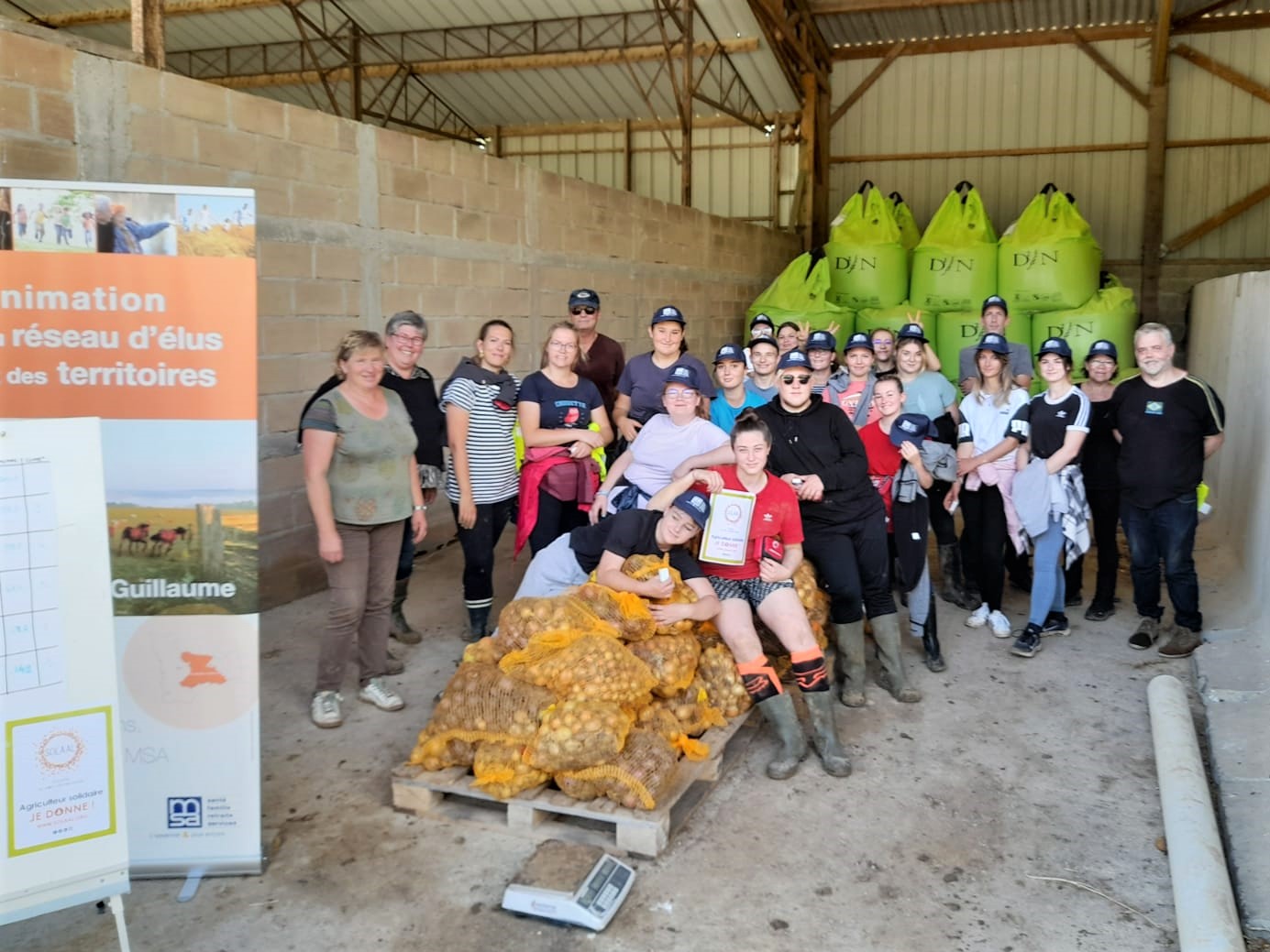 Glanage MSA Calvados jeunes récolte