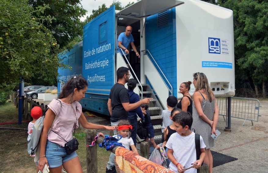 Camion piscine prevention noyade natation