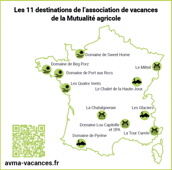 Carte AVMA vacances