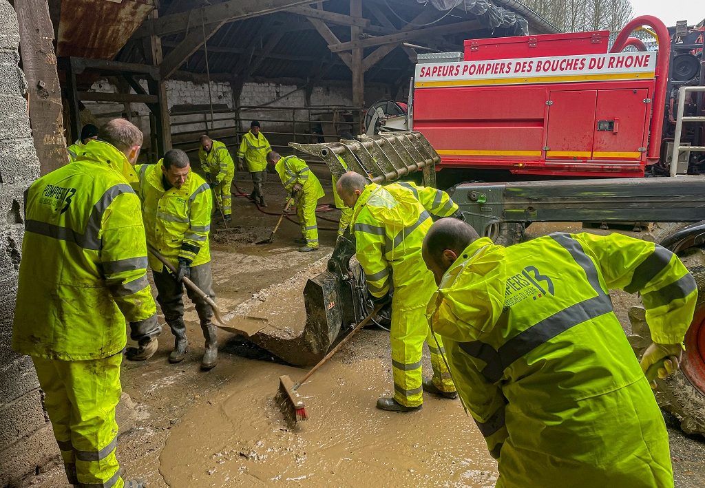 Inondations Pas-de-Calais Delianne pompiers